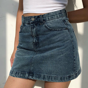 Vintage Denim Skirt - Pellucid