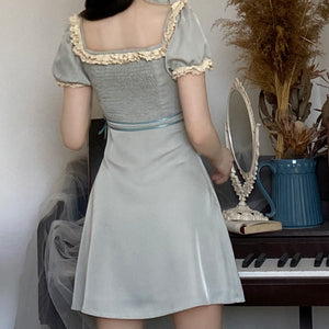 Moonlight Lace Vintage Dress ~ HANDMADE