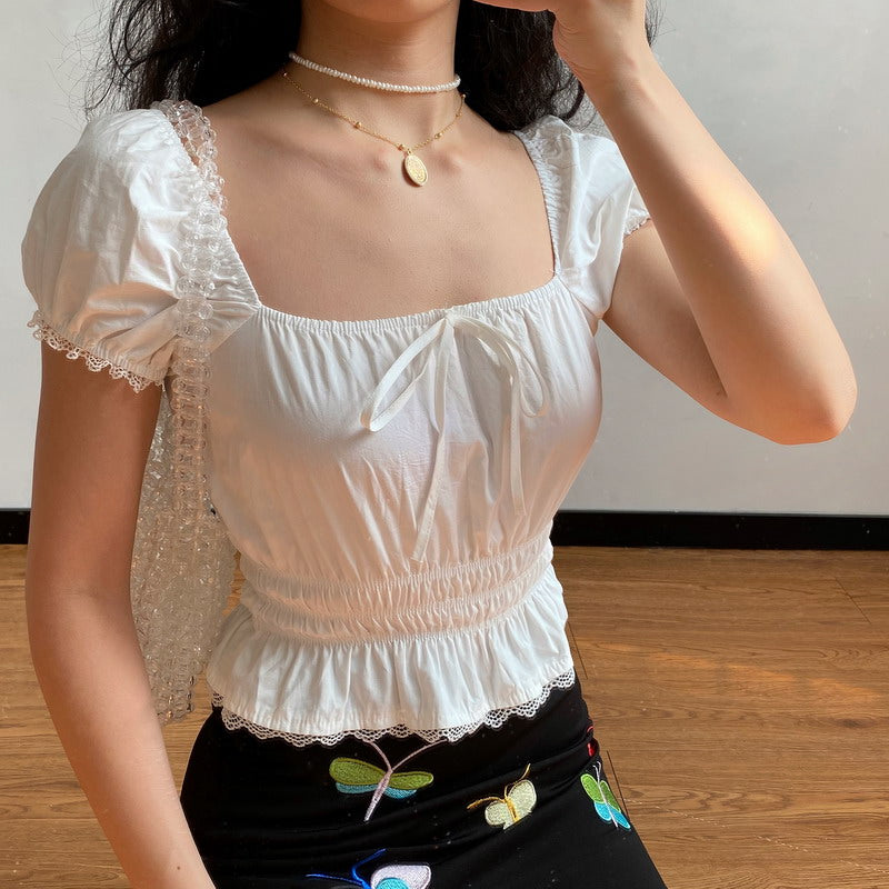 Belle Broderie Lace Top