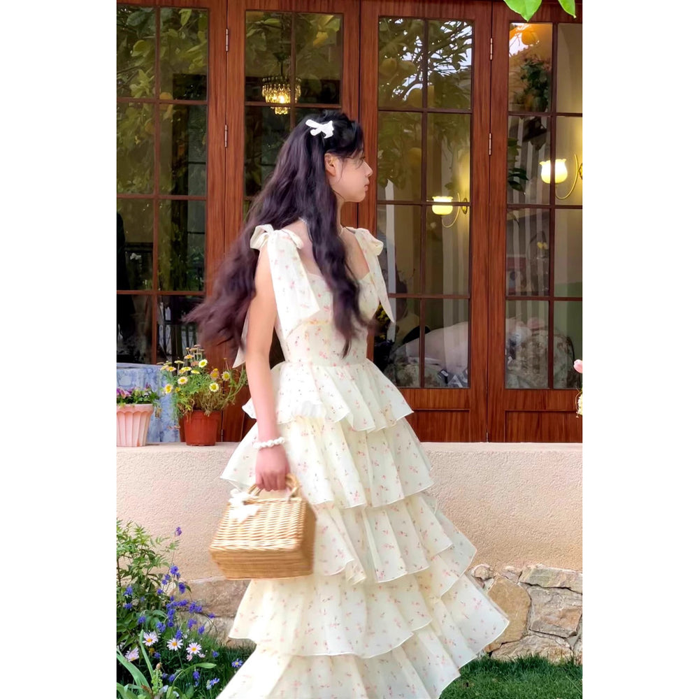 Sweet Cake Floral Dress ~ HANDMADE