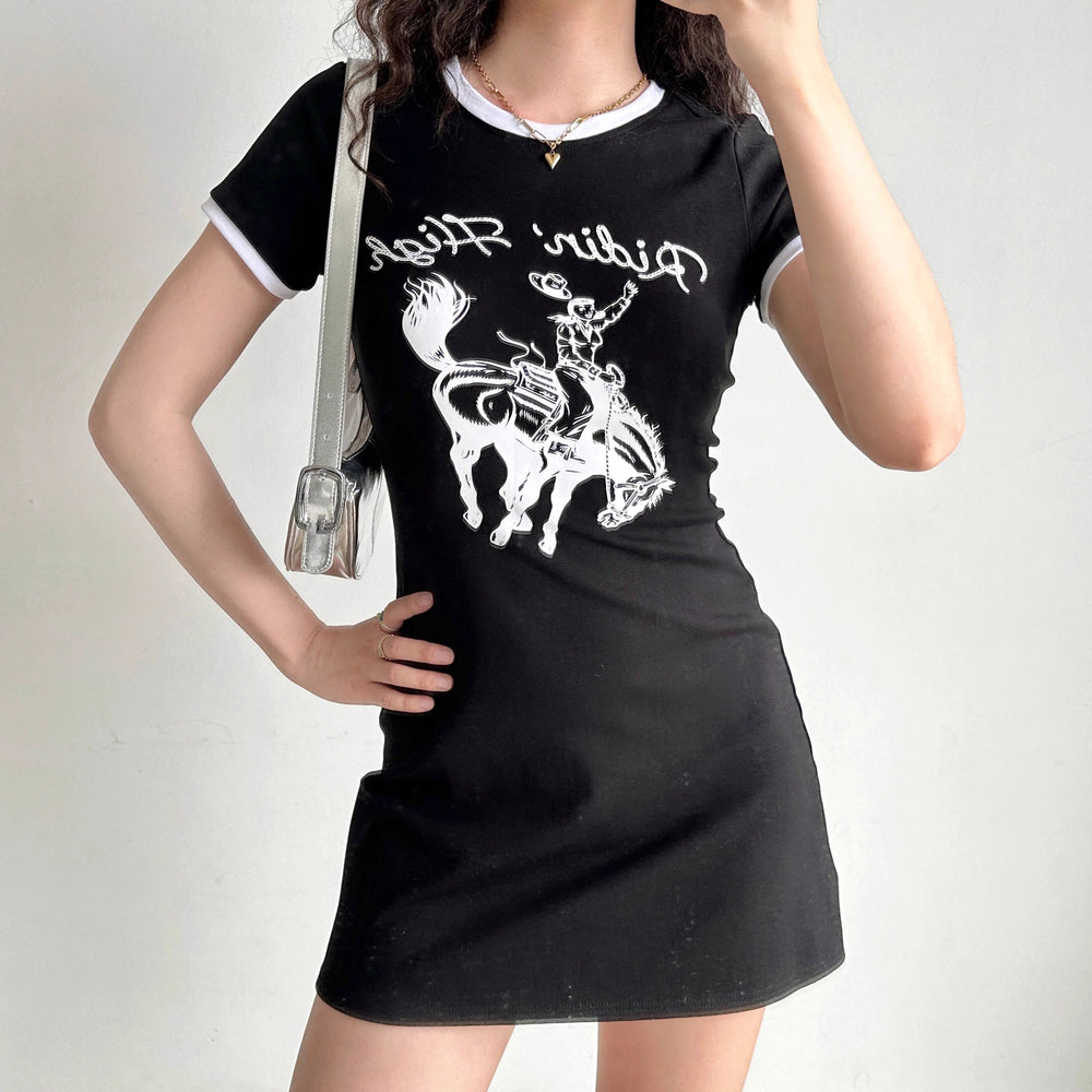 Ridin' High T-Shirt Dress ~ HANDMADE