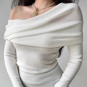 
            
                Load image into Gallery viewer, Marla Off Shoulder Sweater
            
        