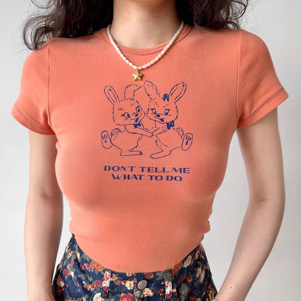 
            
                Load image into Gallery viewer, Don&amp;#39;t Tell Me What To Do Tee ~ HANDMADE
            
        