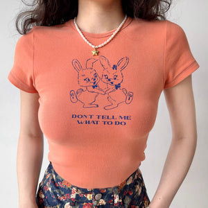 
            
                Load image into Gallery viewer, Don&amp;#39;t Tell Me What To Do Tee ~ HANDMADE
            
        