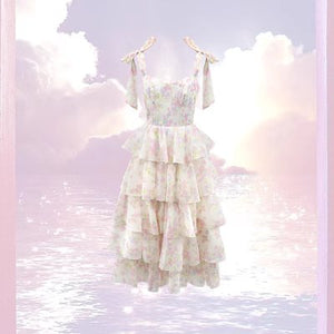 
            
                Load image into Gallery viewer, Sweet Cake Floral Dress ~ HANDMADE
            
        