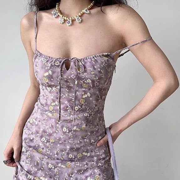 
            
                Load image into Gallery viewer, Marii Lavender Dress ~ HANDMADE
            
        