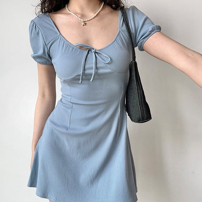 Maribel Puff Sleeve Dress ~ HANDMADE