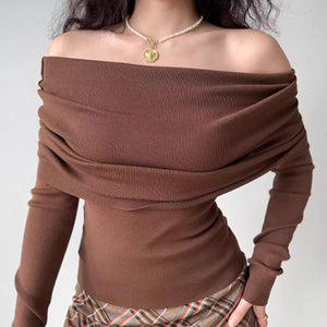 
            
                Load image into Gallery viewer, Marla Off Shoulder Sweater
            
        