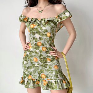 
            
                Load image into Gallery viewer, Sweet Tangerine Ruffle Dress
            
        