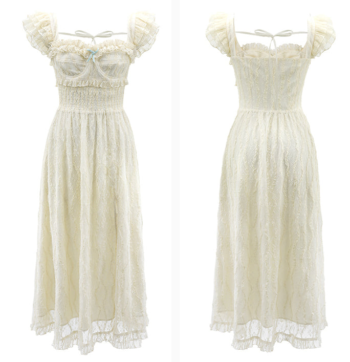 French Vintage Lace Dress