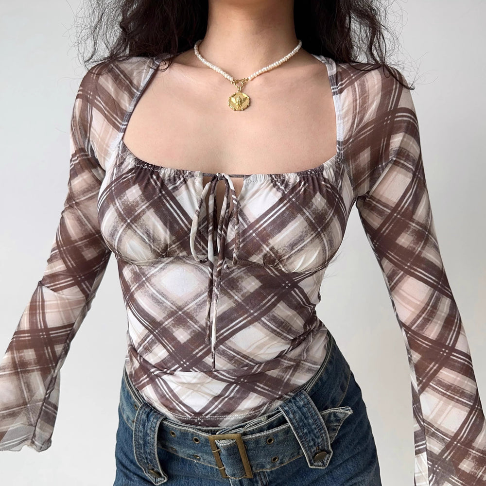 
            
                Load image into Gallery viewer, Bound By Love Plaid Top ~ HANDMADE
            
        