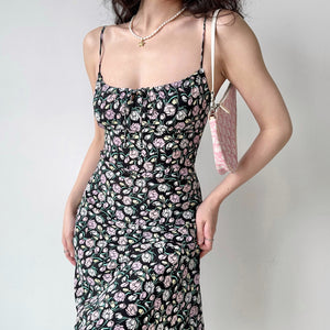 Floral Paradise Midi Dress ~ HANDMADE