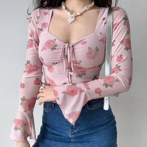 
            
                Load image into Gallery viewer, Mid Sommer Rose Top ~ HANDMADE
            
        