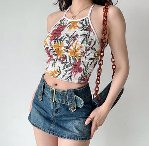 Summer Sense Halter Top ~ HANDMADE