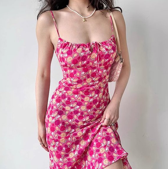 Floral Paradise Midi Dress ~ HANDMADE – Pellucid