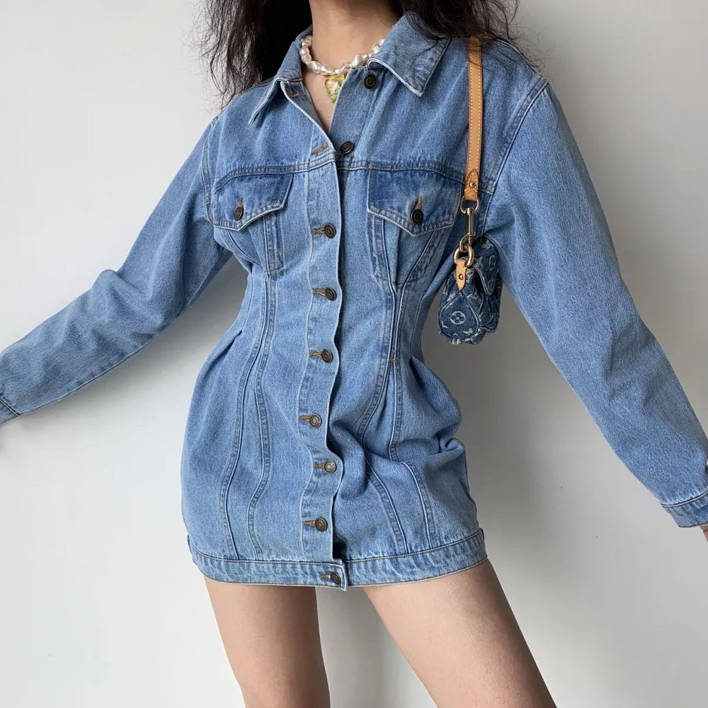 Designer Chic Denim Dress Designer Chic Denim Dress