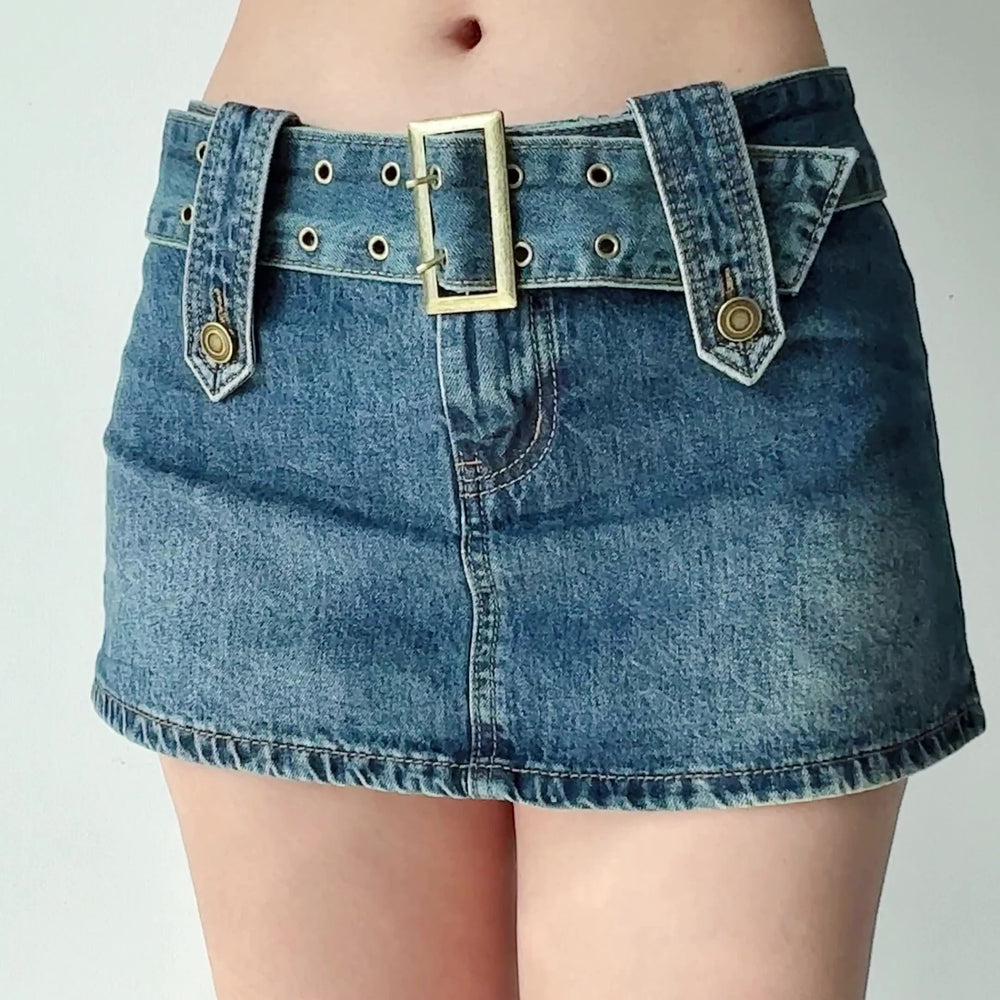 Hot Girl Denim Mini Skirt – Pellucid