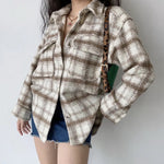 Out There Plaid Shirt Jacket