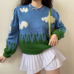 Happy Days Cloud Knit Sweater – Pellucid