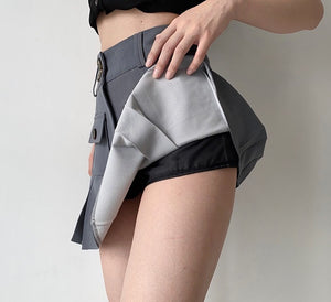 
            
                Load image into Gallery viewer, Raquelle Pleated Pocket Skirt
            
        
