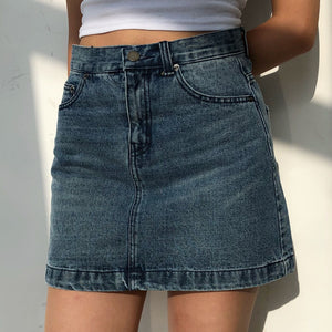 
            
                Load image into Gallery viewer, Vintage Denim Skirt - Pellucid
            
        