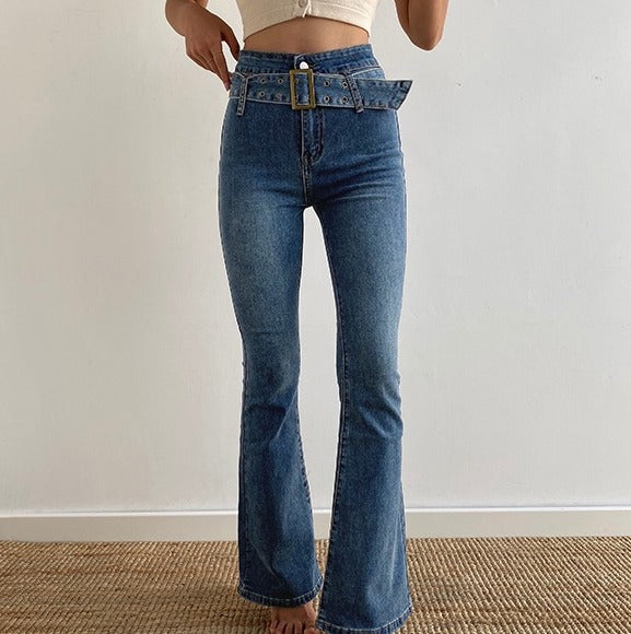 Hot Girl Denim Flare Jeans – Pellucid