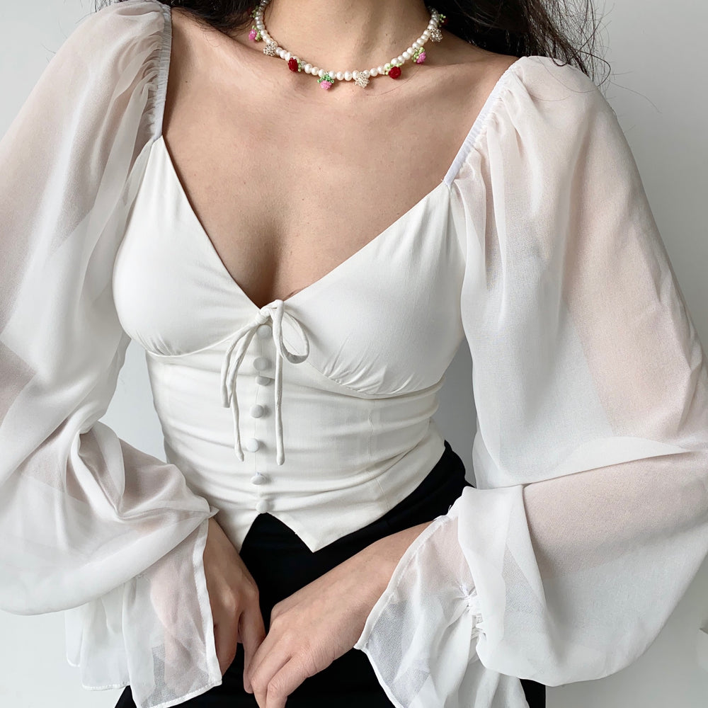 Romy lantern sleeve blouse – Free PDF sewing pattern – Tiana's Closet