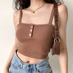 Threaded Flat Button Camisole