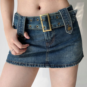 
            
                Load image into Gallery viewer, Hot Girl Denim Mini Skirt
            
        