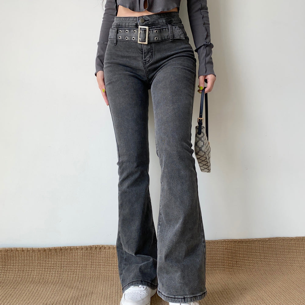 
            
                Load image into Gallery viewer, Hot Girl Denim Flare Jeans
            
        