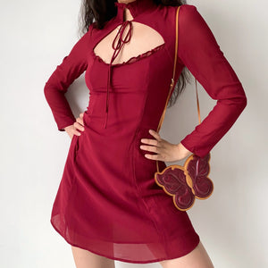 
            
                Load image into Gallery viewer, Cordelia Hollow Mesh Dress
            
        