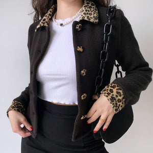 Kiko Retro Leopard Jacket ~ HANDMADE
