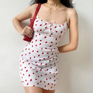 Strawberry Shortcake Mini Dress ~ HANDMADE - Pellucid
