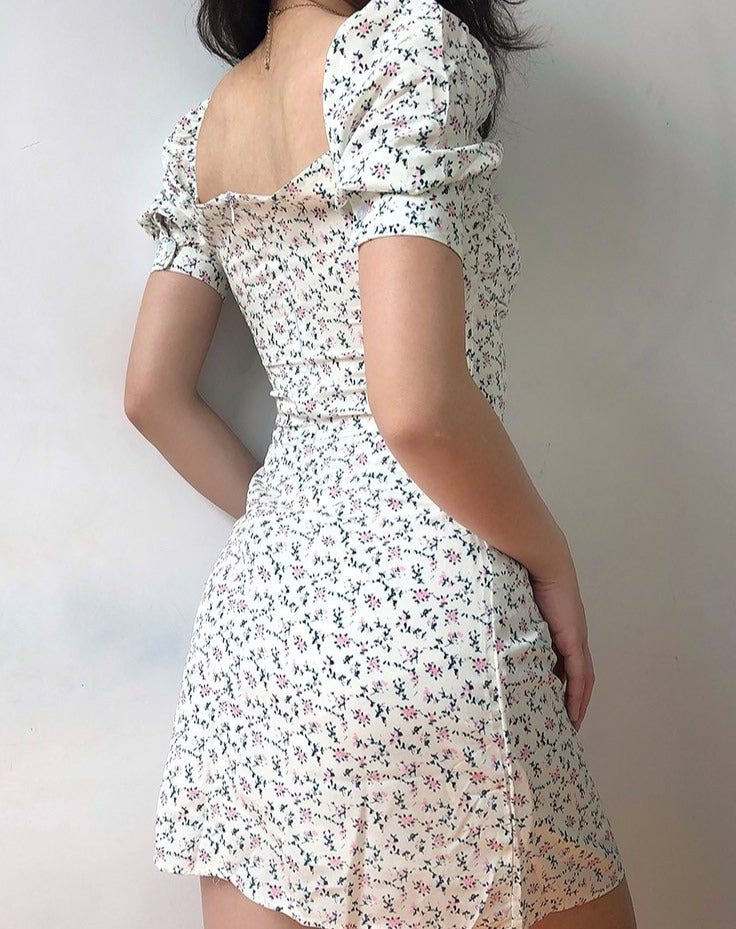 Pixie Floral Bustier Dress ~ HANDMADE