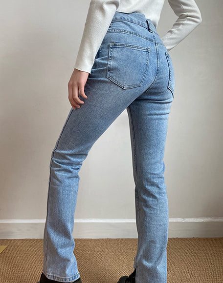 
            
                Load image into Gallery viewer, Tala Cowgirl Split Jeans
            
        