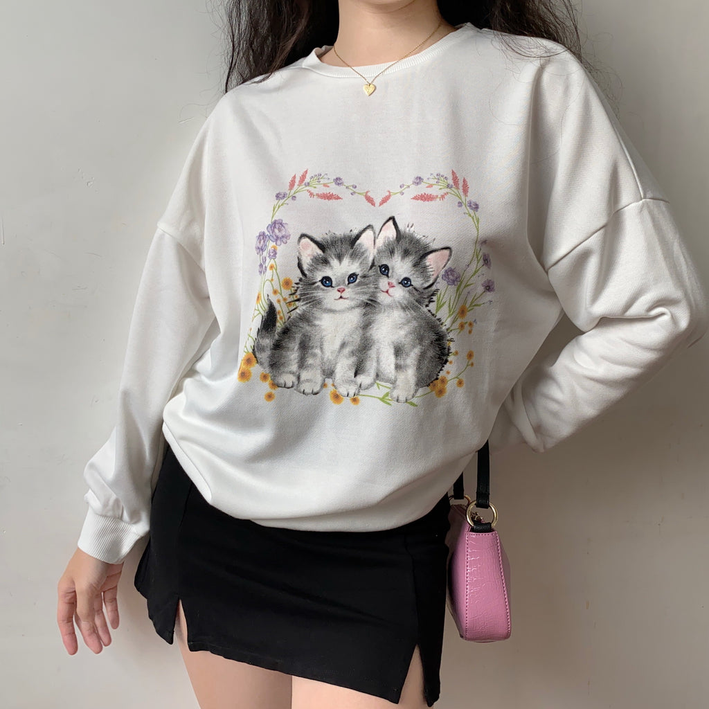 Nana's Cat Pullover Sweater – Pellucid