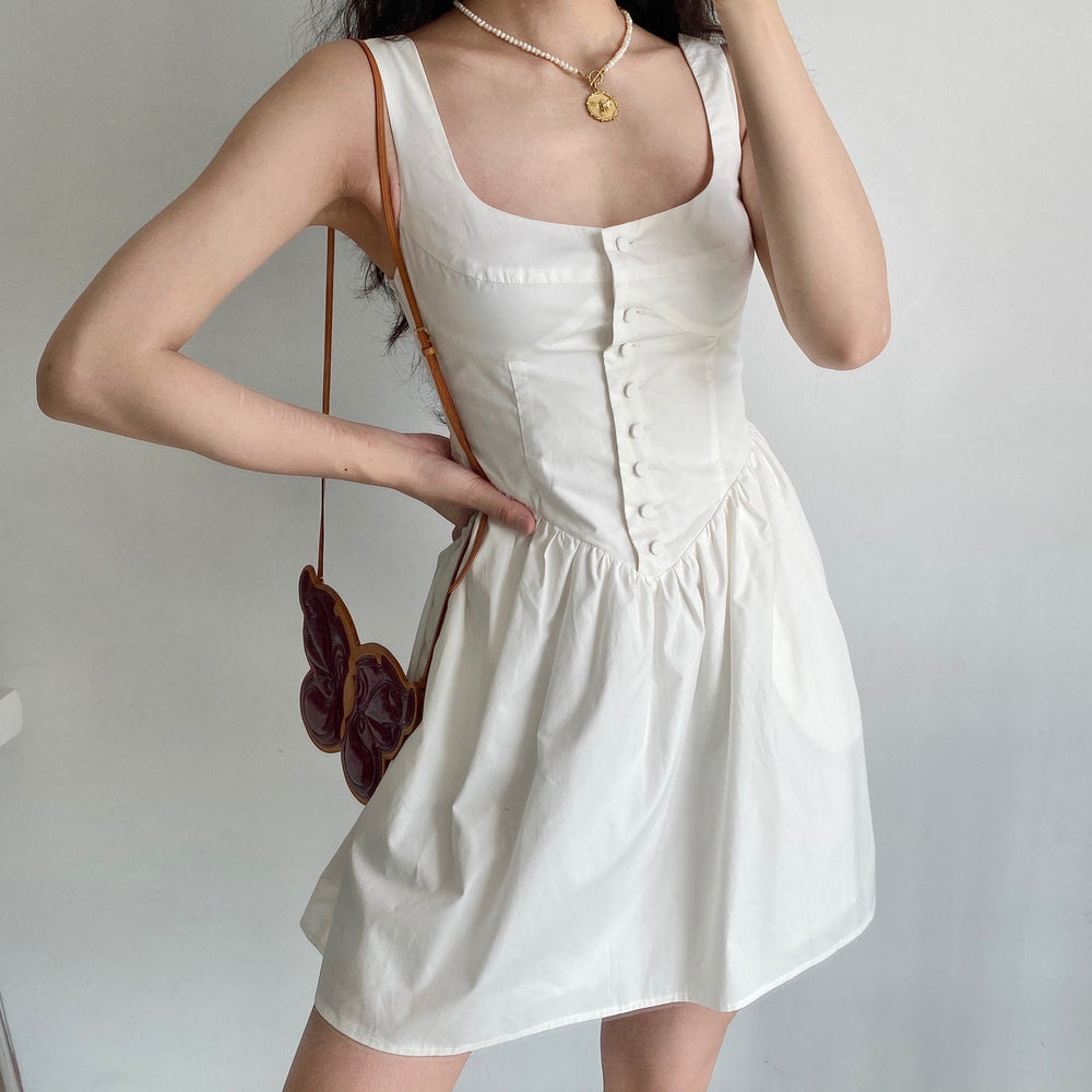 1990s Dawn Milkmaid Dress ~ HANDMADE – Pellucid