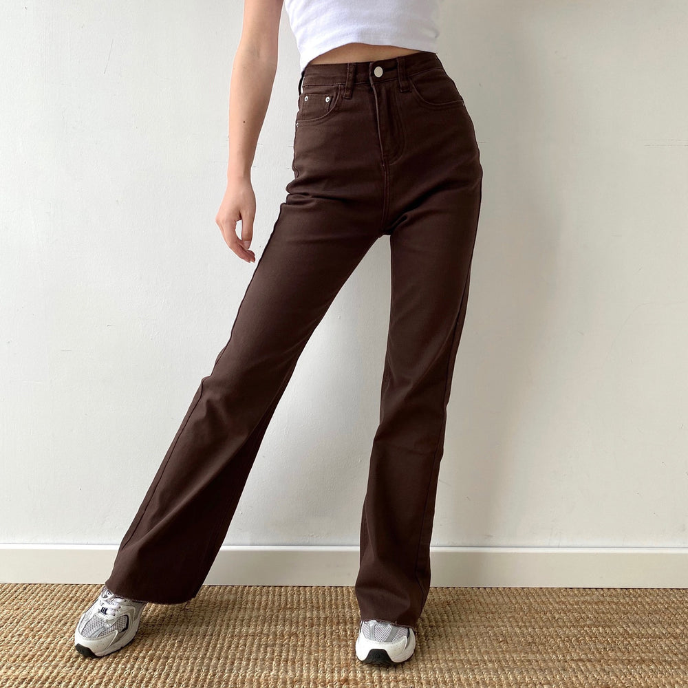 
            
                Load image into Gallery viewer, Coffee Time Brown Trousers
            
        