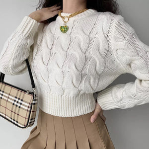 
            
                Load image into Gallery viewer, Myra Cable Knit Sweater
            
        