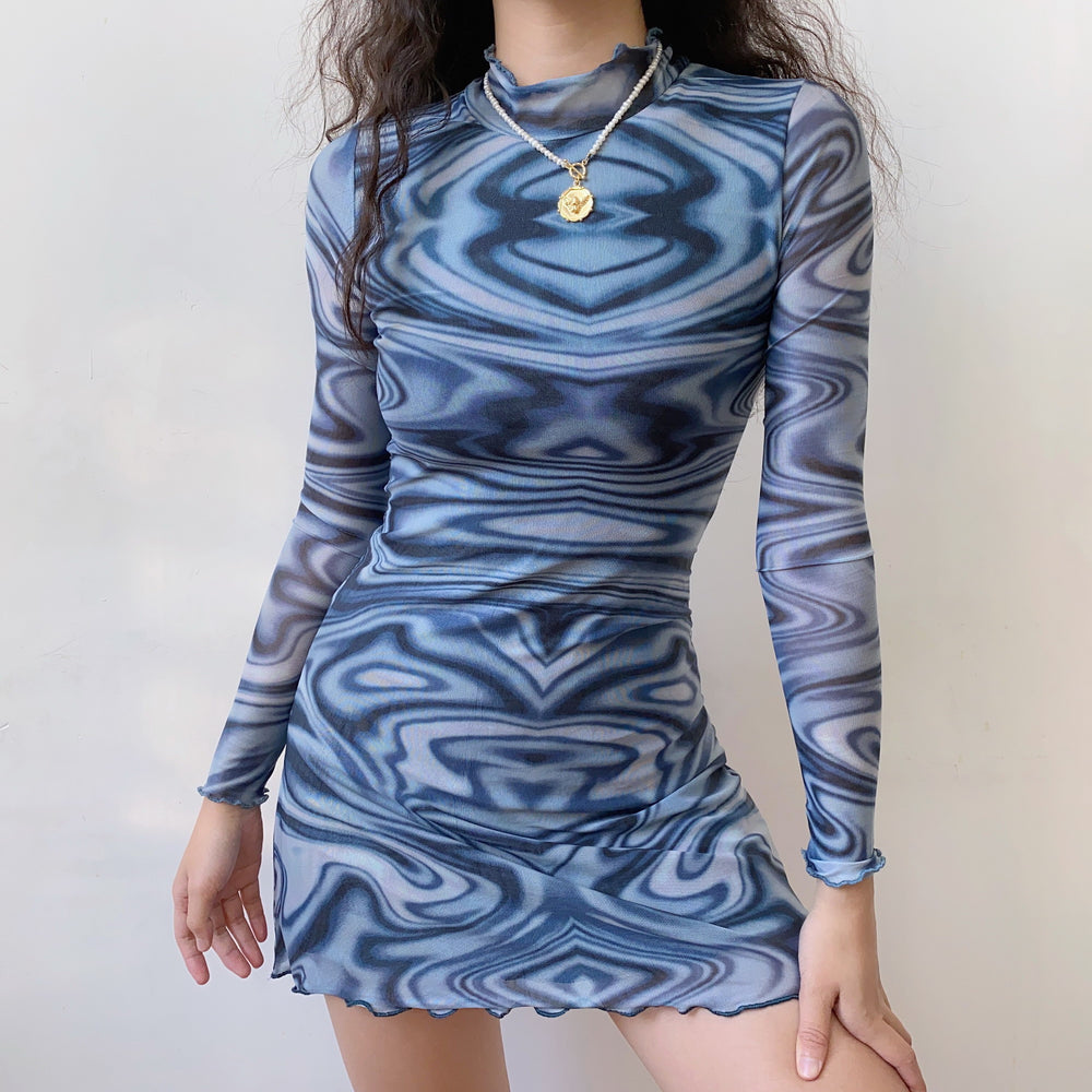 
            
                Load image into Gallery viewer, DIY Tie Dye Mesh Dress ~ HANDMADE
            
        