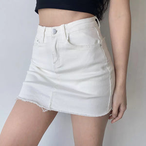 
            
                Load image into Gallery viewer, Edgy Gal Denim Skirt
            
        
