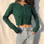 Athena Knit Top // Forest Green