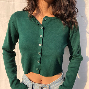 
            
                Load image into Gallery viewer, Athena Knit Top // Forest Green - Pellucid
            
        