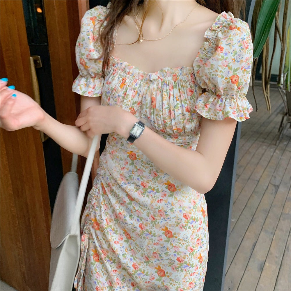 Blossoming Dainty Puff Dress ~ HANDMADE