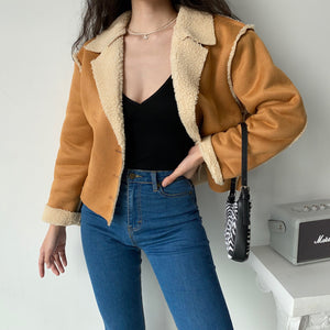 
            
                Load image into Gallery viewer, She&amp;#39;s All That Composite Suede Jacket
            
        