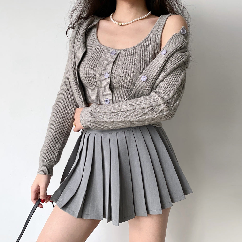 Model Act Knit Two-Piece Set