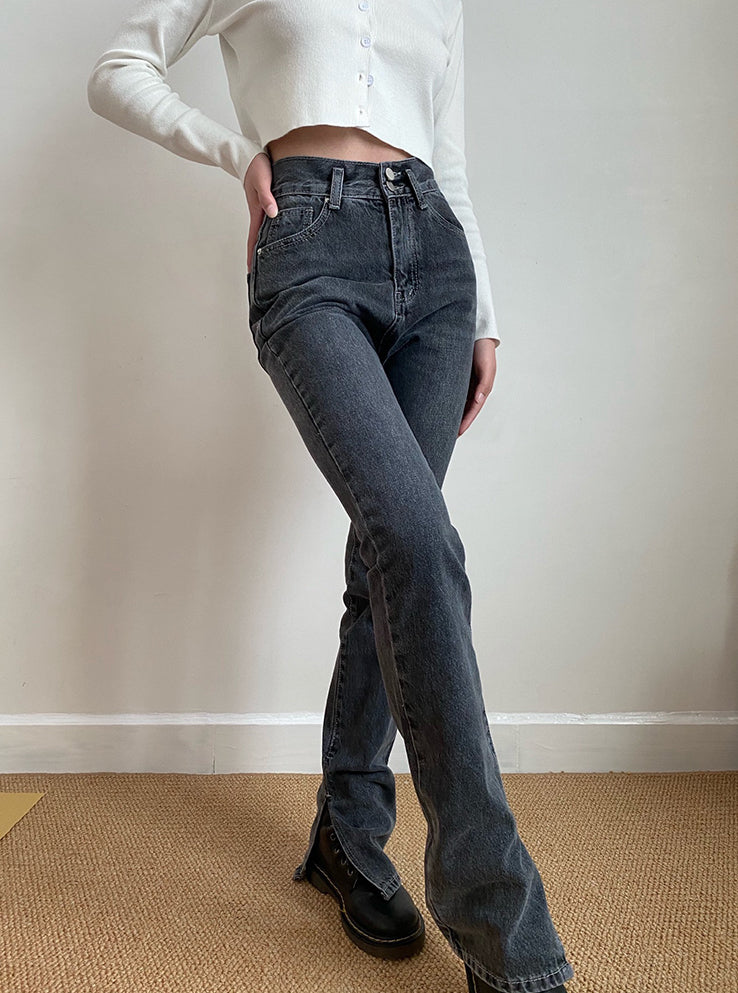 
            
                Load image into Gallery viewer, Tala Cowgirl Split Jeans
            
        