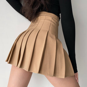 Khaki Tennis Skirt ~ HANDMADE