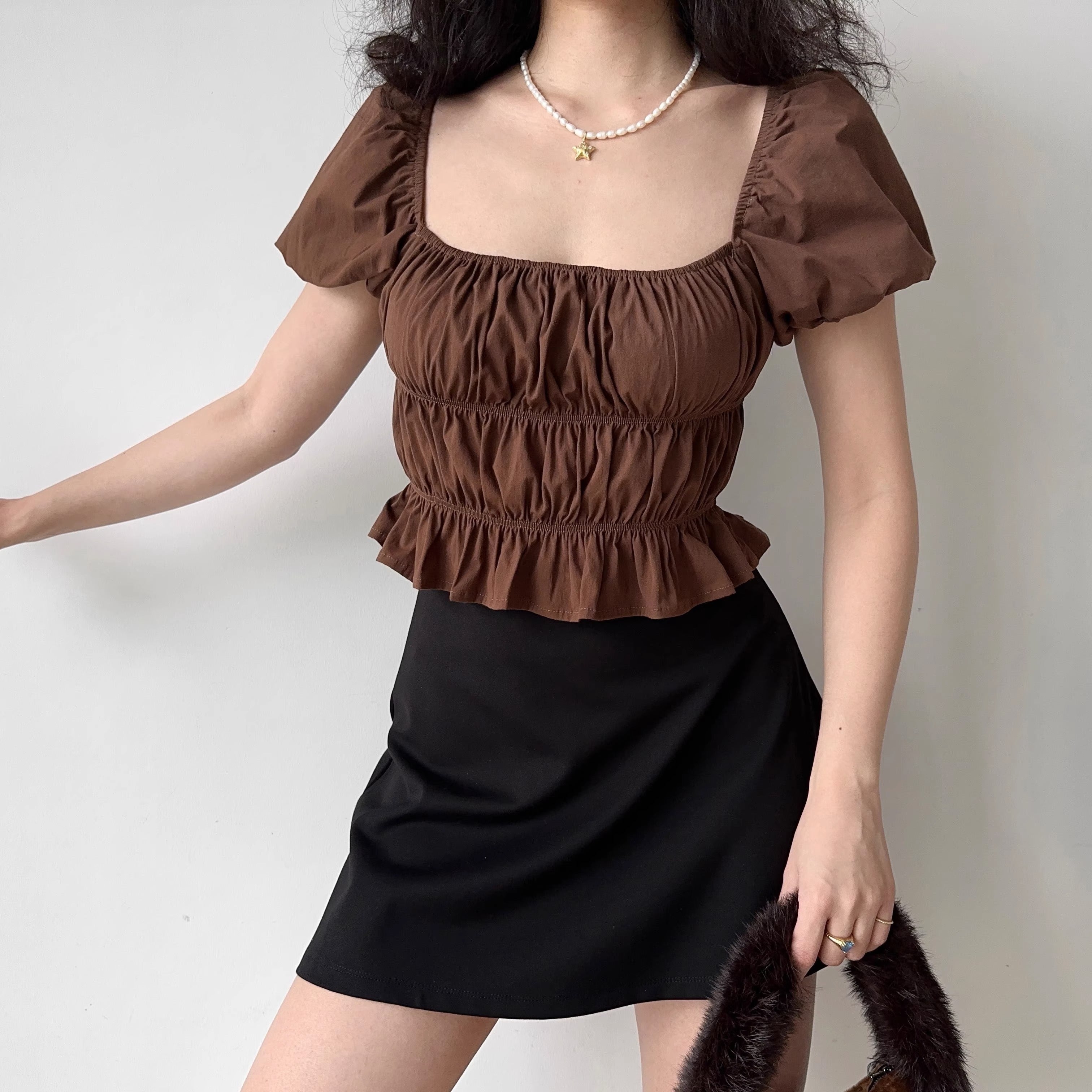 French Rustic Ruffle Top ~ HANDMADE – Pellucid