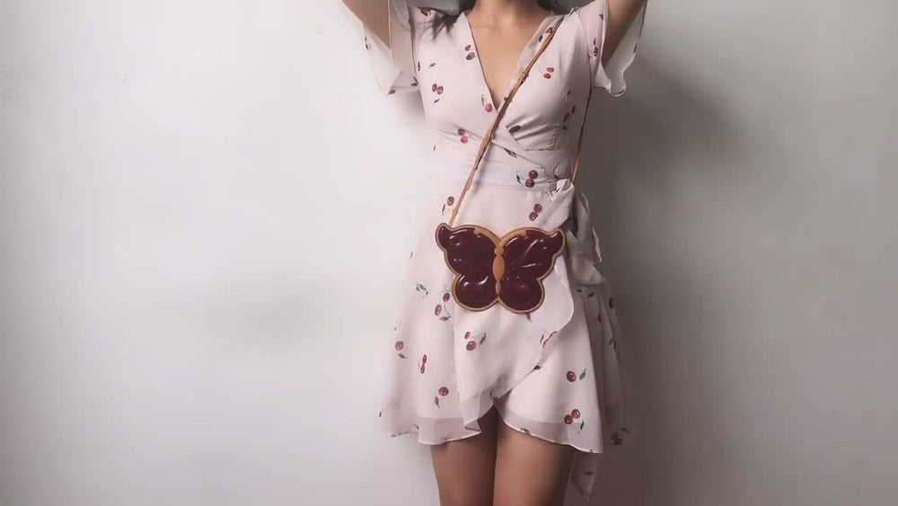 
            
                Load and play video in Gallery viewer, 60s Style Cherry Wrap Dress
            
        
